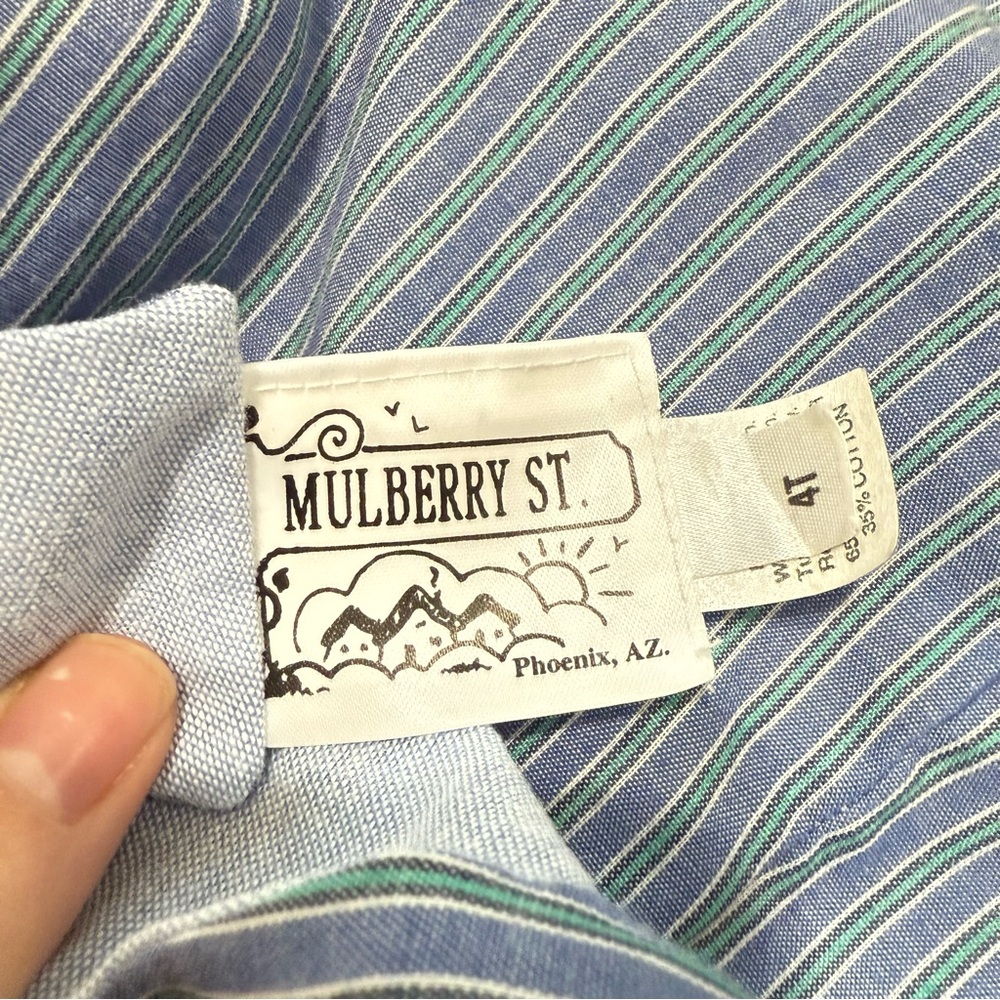 Vintage mulberry street embroidered reversible soccer/car Jon Jon - 4t - Picture 7 of 7